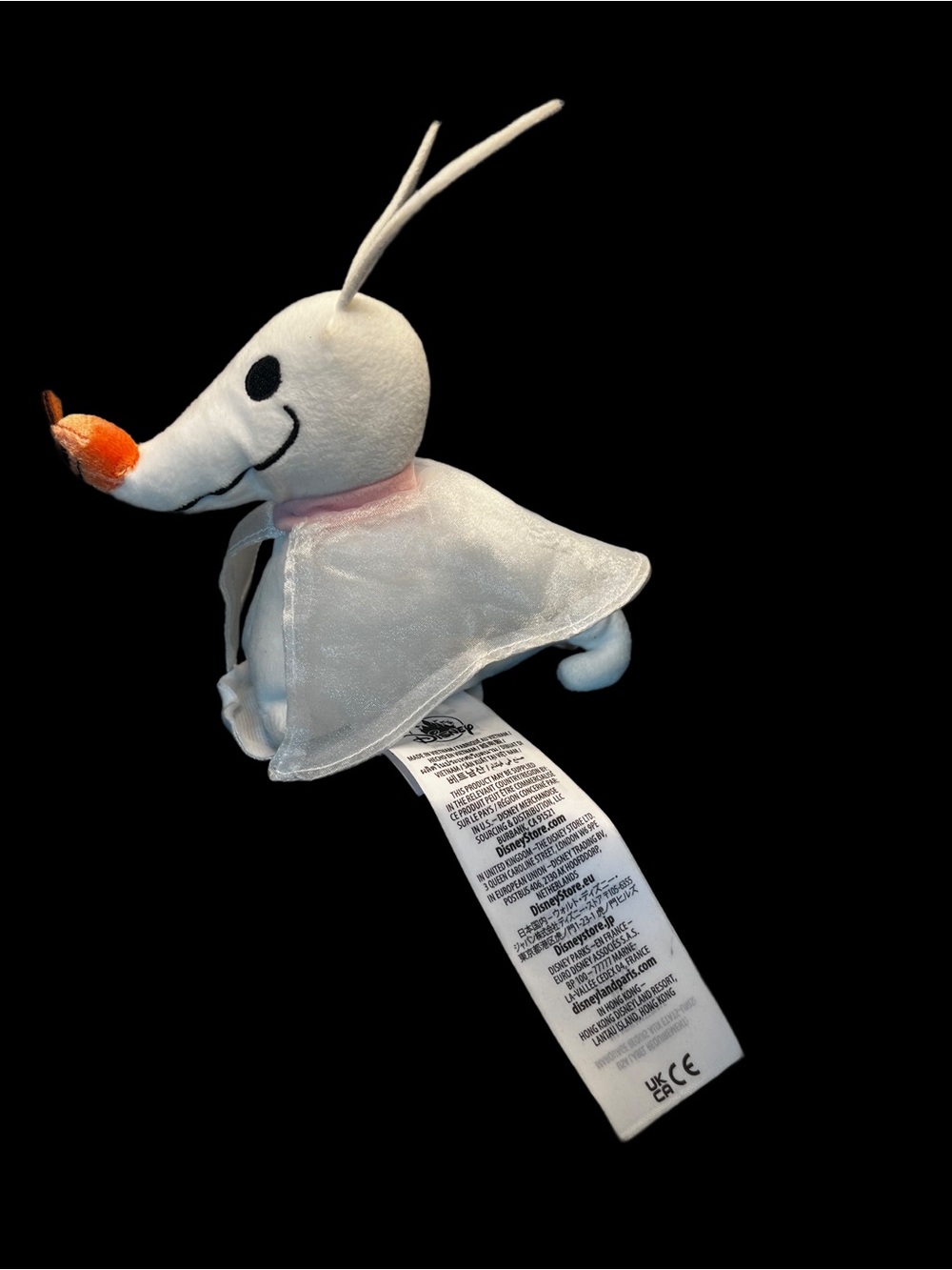 Disney White Plush Ghost Bird with Orange Beak